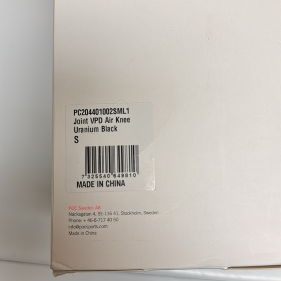 NEW POC Joint Vpd Air Knee Guards Uranium Black Size small - Picture 3 of 6